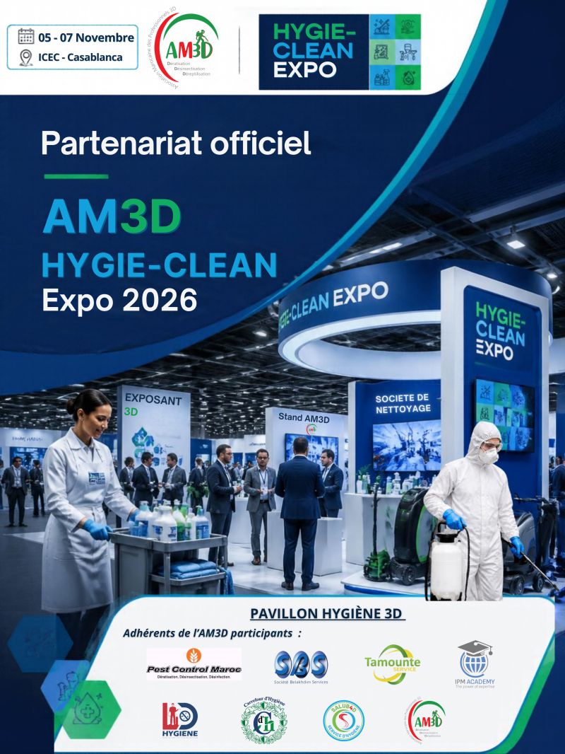 HYGIE-CLEAN EXPO 2026, le premier salon dédié aux professionnels du nettoyage, de l’hygiène et des métiers 3D au Maroc !